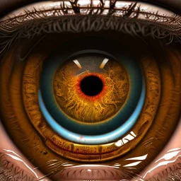 screaming face inside pupil of eye, realistic, intricate, 8k resolution, high-quality, fine-detail, digital art, detailed matte, volumetric lighting, dynamic lighting, photorealistic