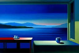 edward hooper, soir bleu, art paiting modern
