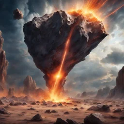 The moment of the meteorite impact 65 million years ago