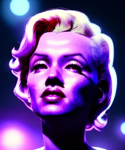 Ultra Realistic retro sci-fi scene, portrait, blonde woman, sweet young Marilyn Monroe face, perfect iris, tight latex coat, Strange planet background, Retro sci-fi style helmet, fog, rain, soft color, highly detailed, unreal engine 5, ray tracing, RTX, lumen lighting, ultra detail, volumetric lighting, 3d, finely drawn, high definition, high resolution.