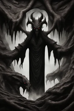 scary void horror dreadful incomprehensible void abyss abyss nightmare shapeless chaos darkness fog maw devouring