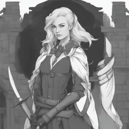 female mage of the town guard