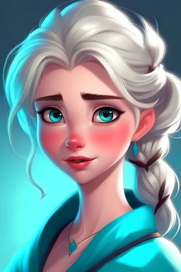 Elsa la princesa de Disney si fuera una persona real