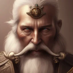 redshift style, painted portrait of a pirate, masculine, mature, pirates, upper body, grey and silver, fantasy, intricate, elegant, highly detailed, digital painting, artstation, concept art, smooth, sharp focus, illustration, art by gaston bussiere and alphonse mucha