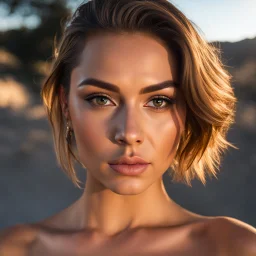 32k uhd, photograph film still, 8k RAW photo, highest quality, beautiful girl, mix (kelsi monroe), (detailed eyes), (looking at the camera), (highest quality), (best shadow), intricate details, (short hair), slick back hair, extreme detail skin, natural beauty, no filter, slr, golden hour, high definition, selfie XT3