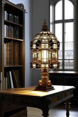 gaming table lamp inspired by palace, modern design,