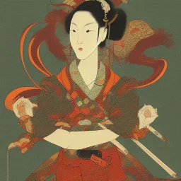 Ukiyo-e Style , Samuri