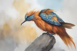 Painting of 1 tiny dragonbird