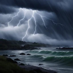 Et grande grande nuit d'orage Le tonnerre gronde Mais y'a pas d'éclair Écoute, écoutez la voix du vent