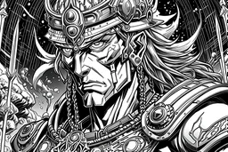 pro photo. sharp. precise. visual distinction & clarity. lots of hidden detail. regal amphibious humanoid man. king's treasure quest. bejeweled royal.world class internationally best-selling graphic novel/cartoon comic book character high contrast black & white illustrations anime style elevated to status of fine art