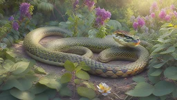 Serpent in the garden