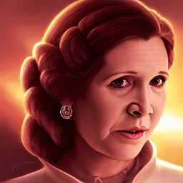 [[extrem stunning photorealistic carrie fisher as princess leia in star wars]] :: [[photorealistic brown eyes, symmetrical short hair, head and shoulders portrait, 8k resolution photorealistic portrait by Greg Rutkowski, WLOP, hyperdetailed, intricately detailed, triadic colors]]