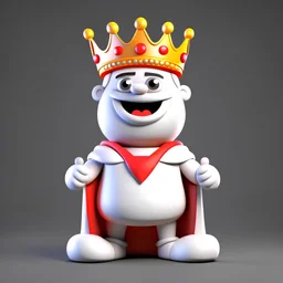 King cheerful 3D