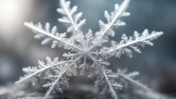 photoreal absurdly extreme close-up of a magnificent heavenly snowflake by lee jeffries, otherworldly creature, in the style of fantasy movies, photorealistic, shot on Hasselblad h6d-400c, zeiss prime lens, bokeh like f/0.8, tilt-shift lens 8k, high detail, smooth render, unreal engine 5, cinema 4d, HDR, dust effect, vivid colors