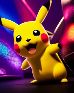 Pikachu, highly detailed, hyper-detailed, beautifully color-coded, insane details, intricate details, beautifully color graded, Cinematic, Color Grading, Editorial Photography, Depth of Field, DOF, Tilt Blur, White Balance, 32k, Super-Resolution, Megapixel, ProPhoto RGB, VR, Half rear Lighting, Backlight, non photorealistic rendering