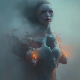 superhero, woman, photographer. oil on canvas, volumetric lighting, beksinski