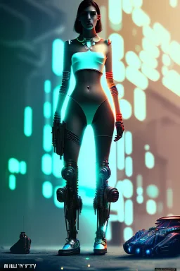 Cyberpunk space brutal female