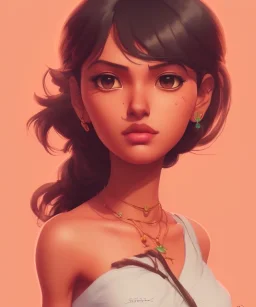 Desi woman, portrait shinkai makoto studio ghibli studio key hideaki anno sakimichan stanley artgerm lau rossdraws james jean marc simonetti elegant highly detailed digital painting artstation pixiv