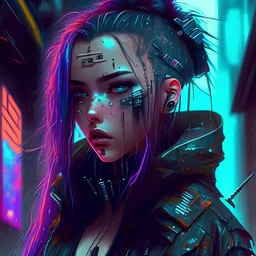 Girl cyberpunk is a thing of beauty