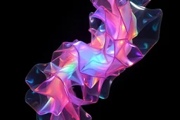 give a blender 5.2 lst code to create A hypnotic loop of colored translucent 3D structures evolving and morphing, fluid geometry shifting between organic and geometric forms, iridescent glass material with internal glow,instances must have random translucent matrial smooth camera orbit, dark gradient background, seamless motion, cinematic lighting, generative art style, 4k.do with geo nodes zoom out to show whole image