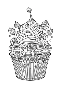 Cupcake lineart