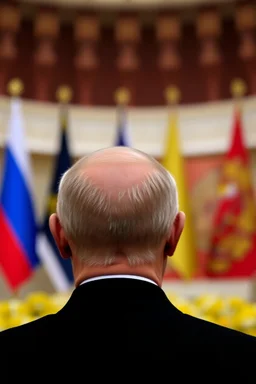 Putin's head from behind