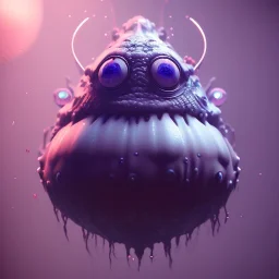 Cute fluid ink creature, big black eyes, cute face, unreal engine 5, 8k resolution, photorealistic, ultra detailed