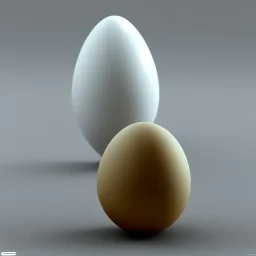 egg with face pretending to be a real person