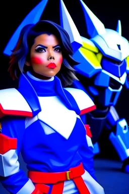 Adriana Chechik dressed as a Gundam