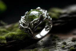 silver moss ring