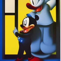 Mickey Mouse and Donald Duck by Magritte