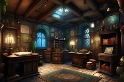 fantasy city treasure room