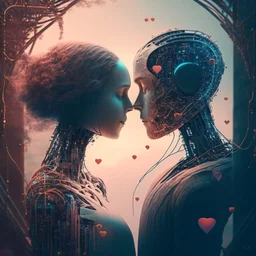 connected AI romantic without persons