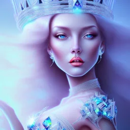 Ice crystal queen full image light