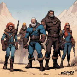 [illustration by John Wagner and artist Carlos Ezquerra] Into the Radlands concept art Mutants