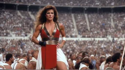 [Legend' (1985): american gladiator] Electra. Suzanne Power in the coliseum (Rome AD 80)