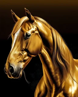 A Golden horse