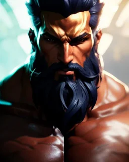 Akshan from League of Legends, Male, full-scale head and shoulders portrait, 8k resolution concept art portrait by Greg Rutkowski, Artgerm, WLOP, Alphonse Mucha dynamic lighting hyperdetailed intricately detailed Splash art trending on Artstation triadic colors Unreal Engine 5 volumetric lighting Splash art fantasy