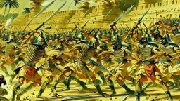 Pharaohs' soldiers attack