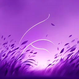 generate me a song cover for a song that will be called "breeze". the image should be airy, cool, and breezy. the image should have wind in it. it is purple.