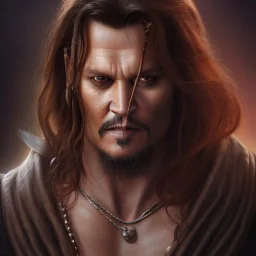 ultra realistic illustration, hulking herculean johnny depp as a rogue pirate thief from baldurs gate and diablo, intricate from baldurs gate, elegant, highly detailed, digital painting, artstation, concept art, smooth, sharp focus, illustration, art by artgerm and greg rutkowski and alphonse mucha