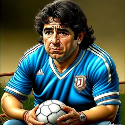 Create a highly realistic 3D scene. An detailed Realistic of Play Football Diego Maradona transforming her into a woman with the same specifications as the attached image. The method of transforming the painting in full detail. A comedic and funny touch. Ultra wide angle. Extremely realistic fine details. Highly realistic detailed display. Great full presentation and amazing drawing style. Transfer the full detailed drawing of the image at a wide and precise angle. Inspiri