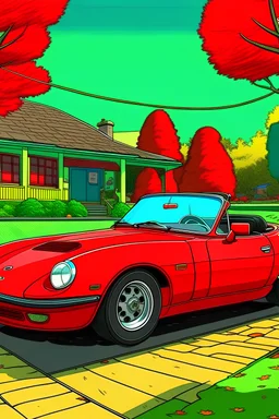 grateful dead terrapin station red mazda miata na animation