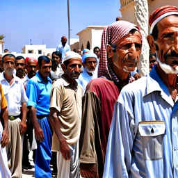 Abstract people in Libya