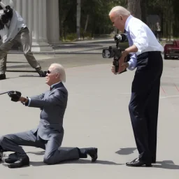 Obama shooting Joe Biden