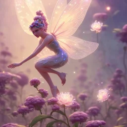 subtle transparent fairy flower in a galactic ambiance, delicate colors, in the foreground, full of details, smooth，soft light atmosphere, light effect，vaporwave colorful, concept art, smooth, extremely sharp detail, finely tuned detail, ultra high definition, 8 k, unreal engine 5, ultra sharp focus