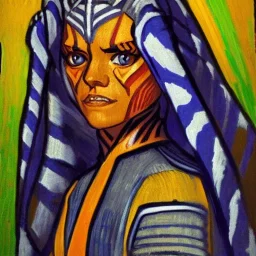 Portrait of ahsoka tano by Van Gogh