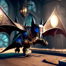 steampunk bat, 8k resolution, dynamic lighting, ultra hyperdetailed, Unreal Engine 5, ultra colourful, very small details, realistic