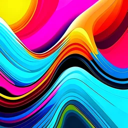 simple liquid wave abstract background, vibrant and colorful