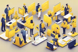 Market Participants and Trading Platforms yellow style